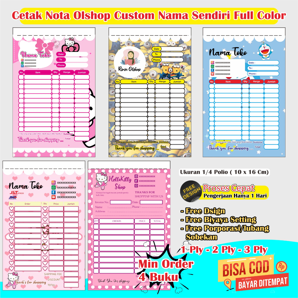 

nota olshop karakter nama sendiri ukuran 1/4 polio nota olshop custom nota olshop aesthetic nota olshop 2 ply nota olshop pengiriman nota ollshop nota olshop kecil nota olshop mini nota olshop murah nota olsop