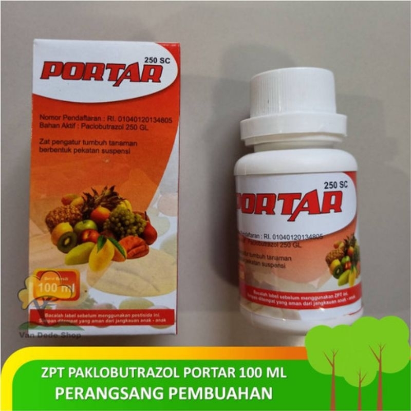 PORTAR 250SC   100 ml. Paclobutrazol, ZPT perangsang bunga & buah