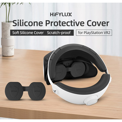 Hifylux PSVR2 Lens Cover Dust-proof VR Lens Silicone Case Soft Protect