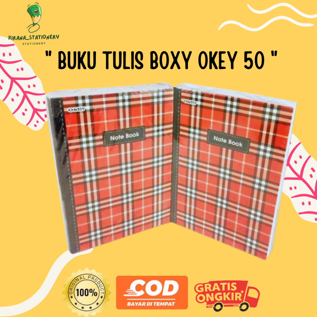 

BUKU TULIS BOXY OKEY 50 LEMBAR 1PAK BUKU BOXY OKEY BUKU TULIS BIG BOSS BUKU TULIS BOXY BUKU TULIS MURAH [PAK]