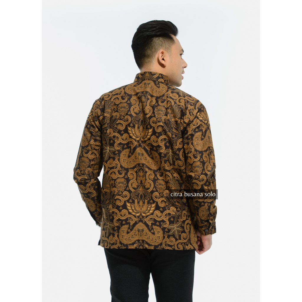 TUMURUN KASMARAN Kemeja Batik Pria Full Furing Bahan Katun Primisima