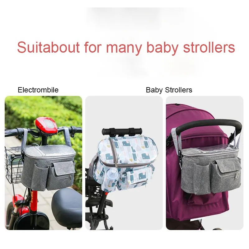 Tas Bayi Multifungsi Stroller Dengan Tali Slempang Organizer Baby Diaper Mommy Bag Penyimpanan Popok Besar