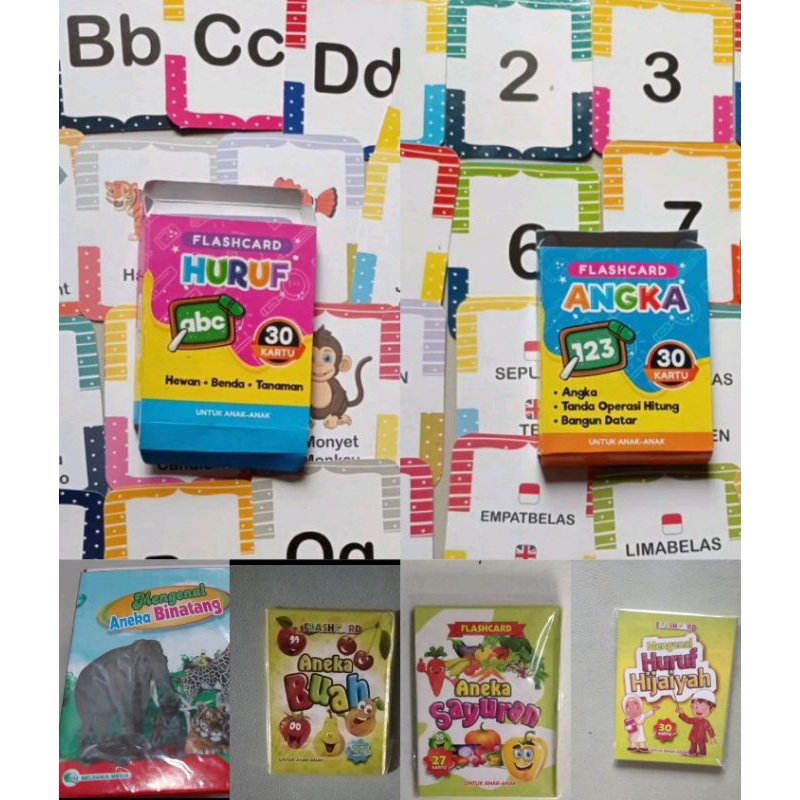 Flashcard anak/ kiddy flashcard/ kartu belajar buahan/ kartu belajar sayuran/ kartu belajar hewan.