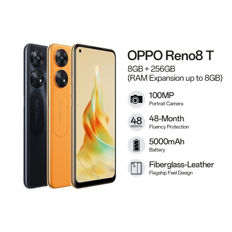 OPPO RENO 8T RAM 16/256GB GARANSI RESMI 1 TAHUN