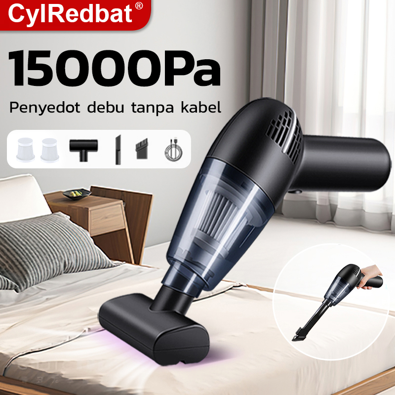 Cylredbat 15000Pa Cordless vacuum cleaner Portable vacuum cleaner Strong Suction Car Accessories Floor Mop Tool vacuum