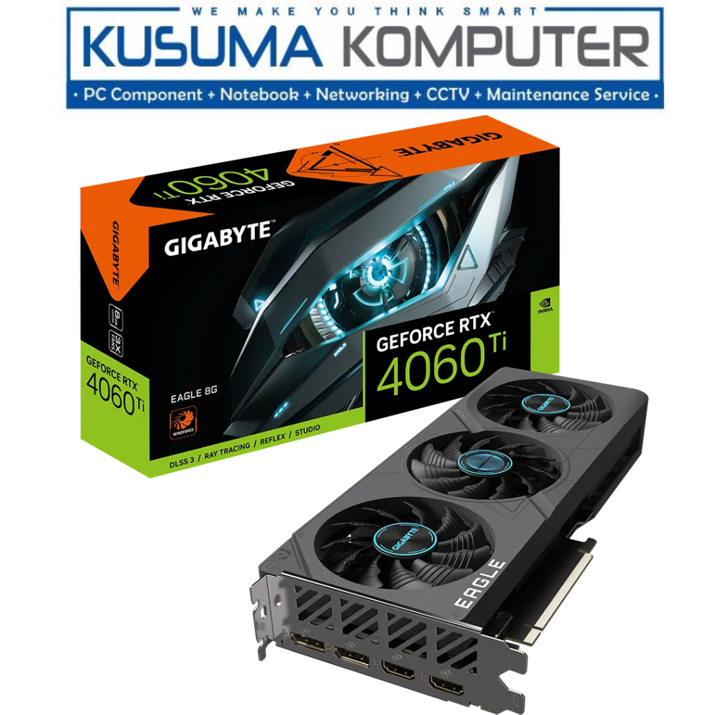 Gigabyte GeForce RTX 4060 Ti EAGLE 8GB GDDR6 GV-N406TEAGLE-8GD