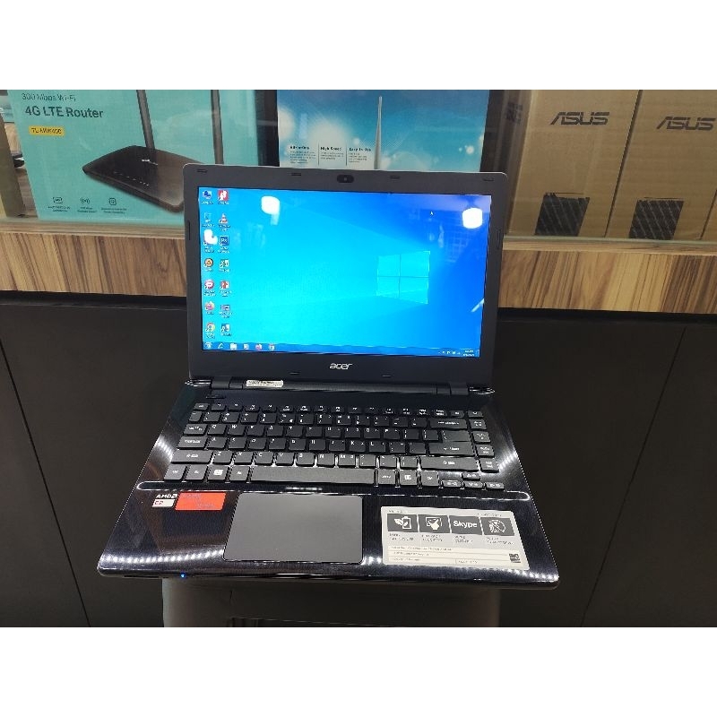 Promo termurah laptop acer 1jtan 14inch Hardisk 500GB ada kamera Zoom kuliah kerja sekolahan siap pakai