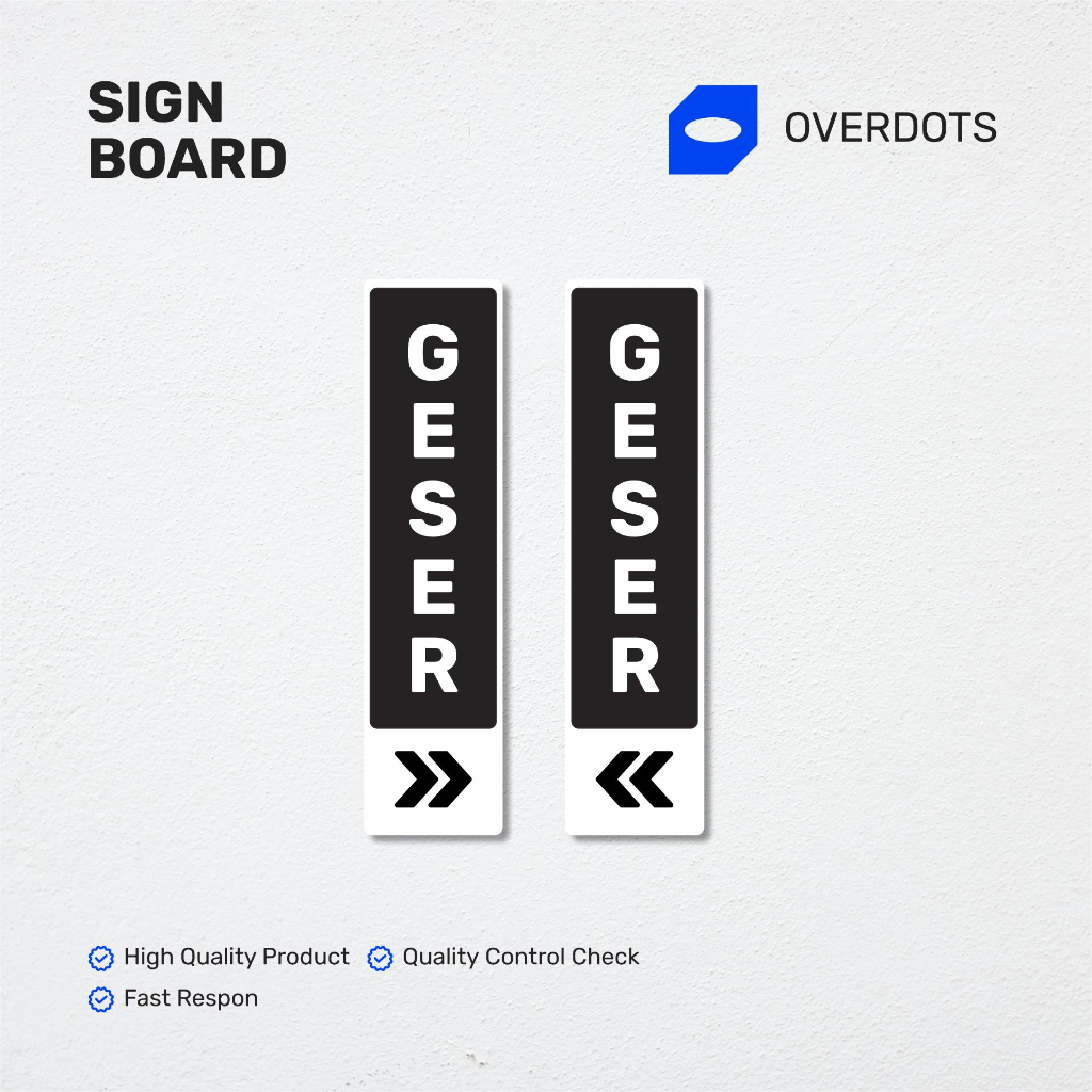 

Overdots Slide | Sign Board Akrilik Slide Sign Label Akrilik Stiker Pintu Geser | Custom Akrilik Print UV