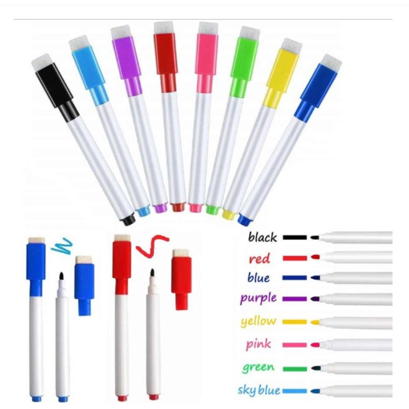 

Spidol Penghapus Spidol Anak Warna Warni Wipe Clean Marker Whiteboard Marker SS190 RANDOM