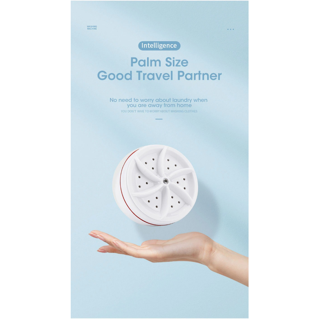 Mesin Cuci Mini Portable Washing Machine - HG561 - White