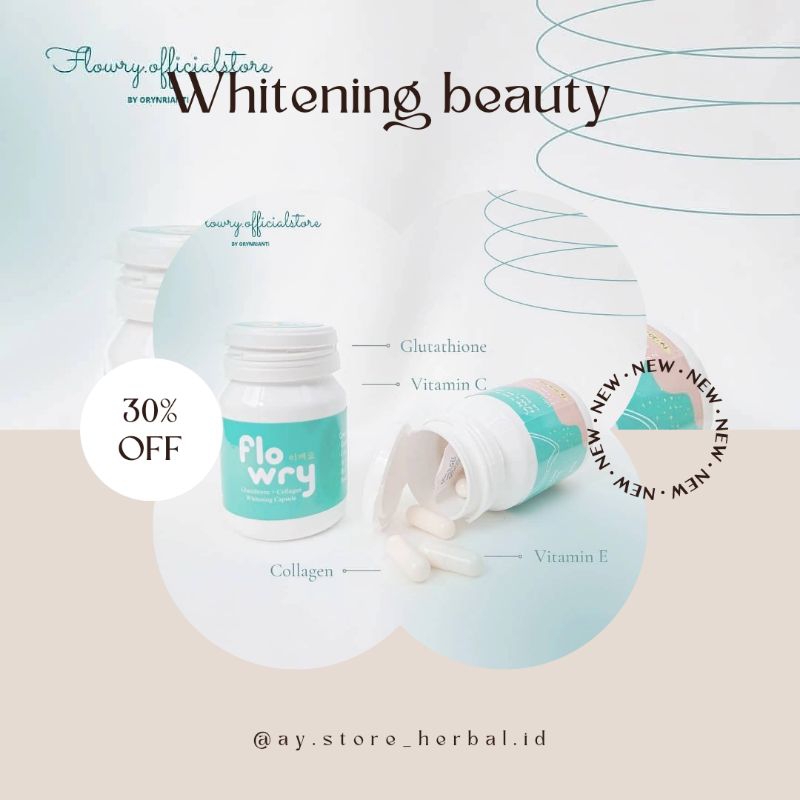 FLOWRY WHITENING BOOSTER CAPSULE // PEMUTIH BADAN