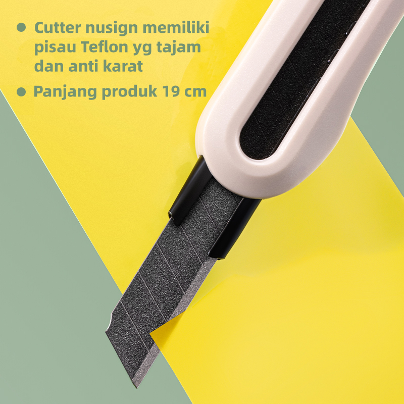 Nusign Cutter / Pisau Kecil Pemotong Pisau Bahan Teflon 19 cm NS063T