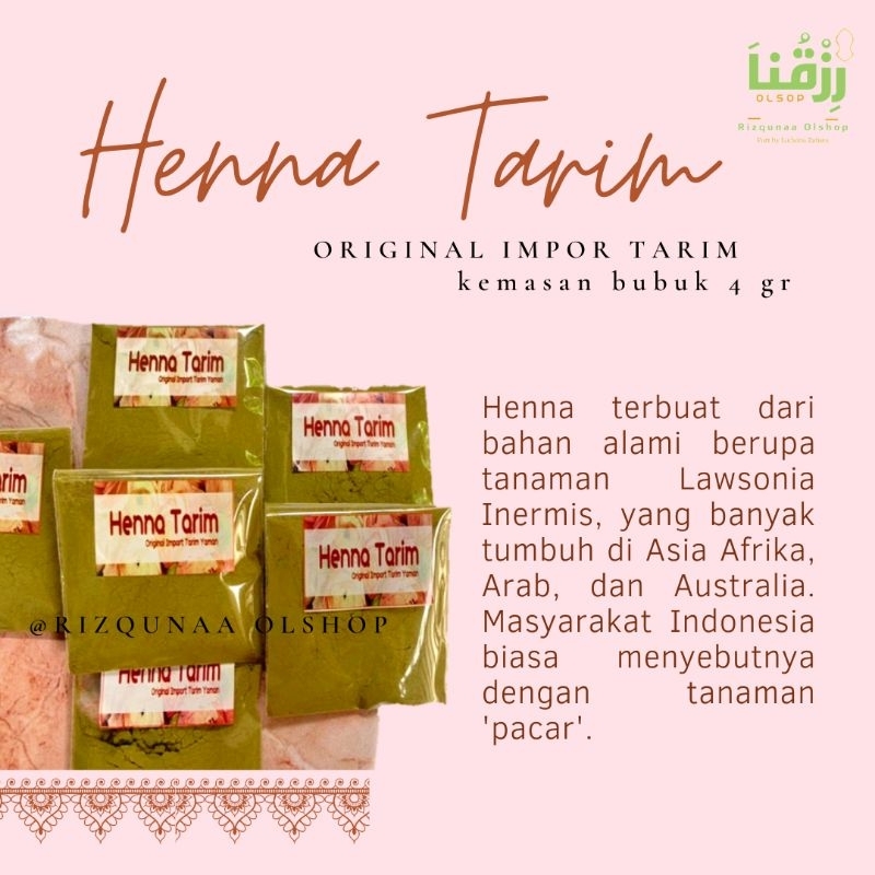 henna Tarim original