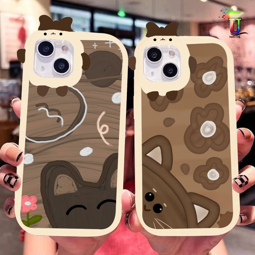 CUSTOM SOFT CASE SILIKON CASING FRAME KAMERA KARAKTER PITACU CUSTOM CAT  SAMSUNG A03S A03 CORE A04 A