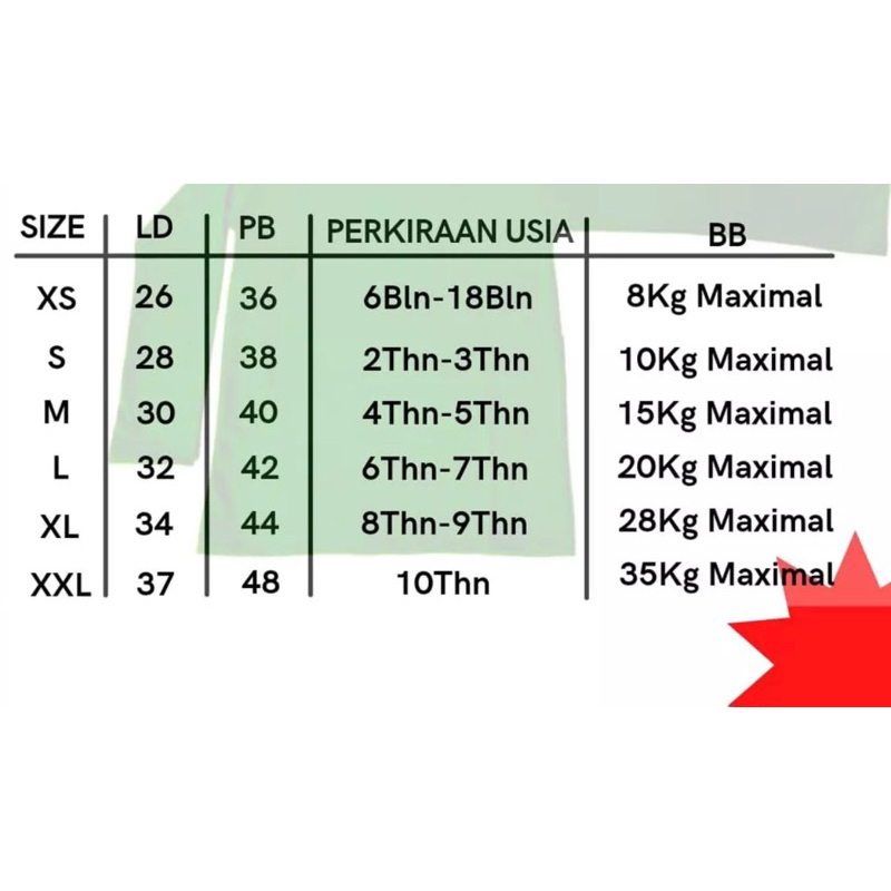 Manset anak 1-15tahun bahan super adem