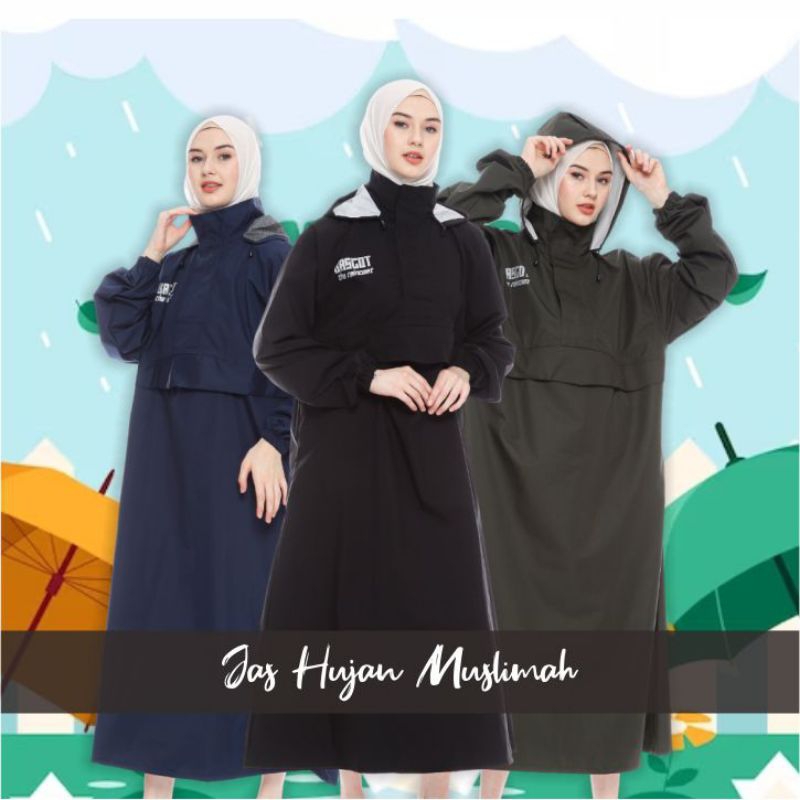 Jas hujan gamis BASCOT the raincoat jas hujan saku kangguru mantel hujan jas hujan hijab jas hujan gojek jas hujan axio jas hujan adem jas hujan murah jas hujan syar'i jas hujan muslimah ponco muslimah murah lebay outwear jas hujan pria/wanita