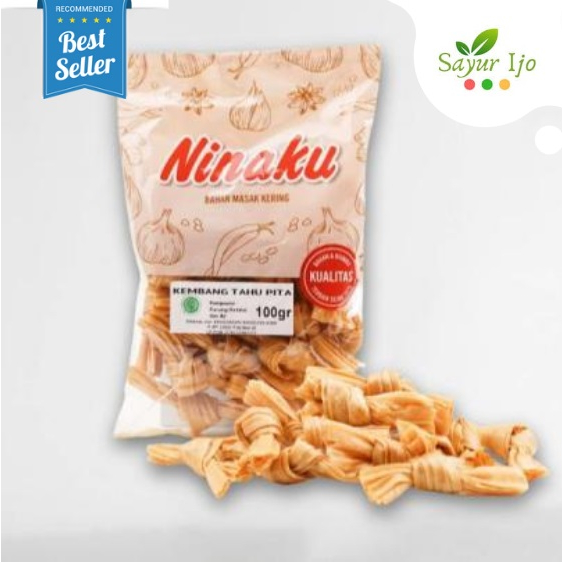 

NINAKU Kembang Tahu Pita 100 Gram / Pack Soybeans Sheet Knot