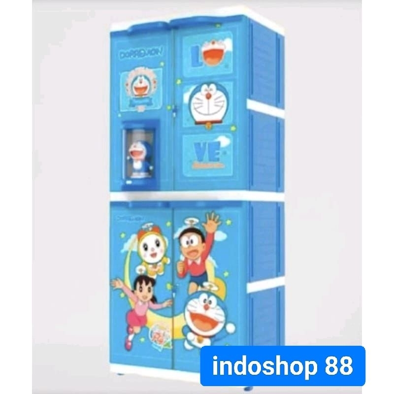 MURAH BAGUS Lemari Pakaian Plastik Premium NAIBA + BONEKA