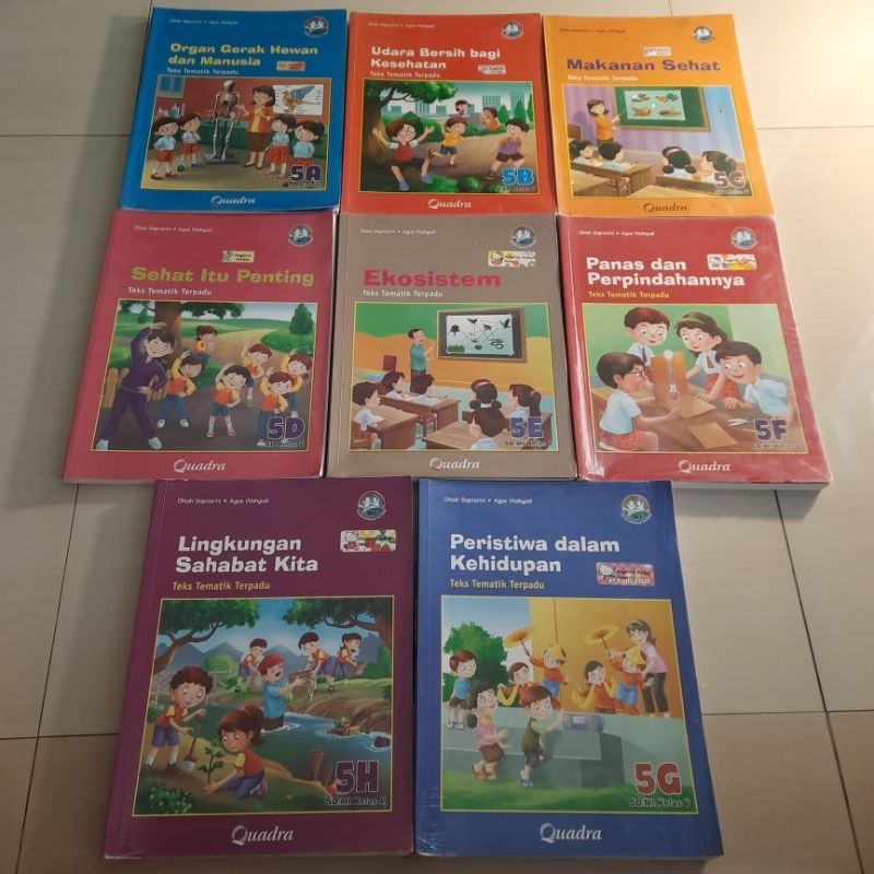 

PRELOVED quadra buku cetak tematik terpadu kelas 5 A B C D E F G H