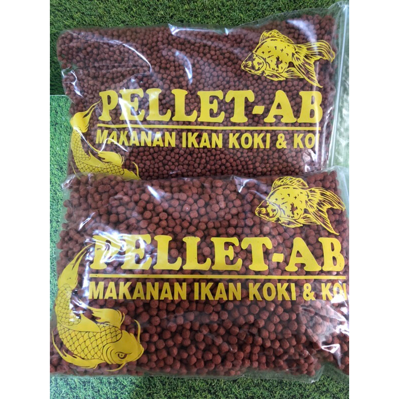 Pelet AB Pelet ikan Koi Koki 500GR 2MM 5MM