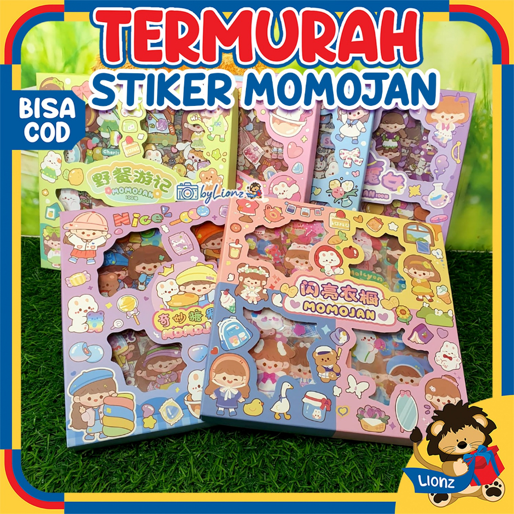 Mainan Stiker Karakter Momojan isi 100 lembar