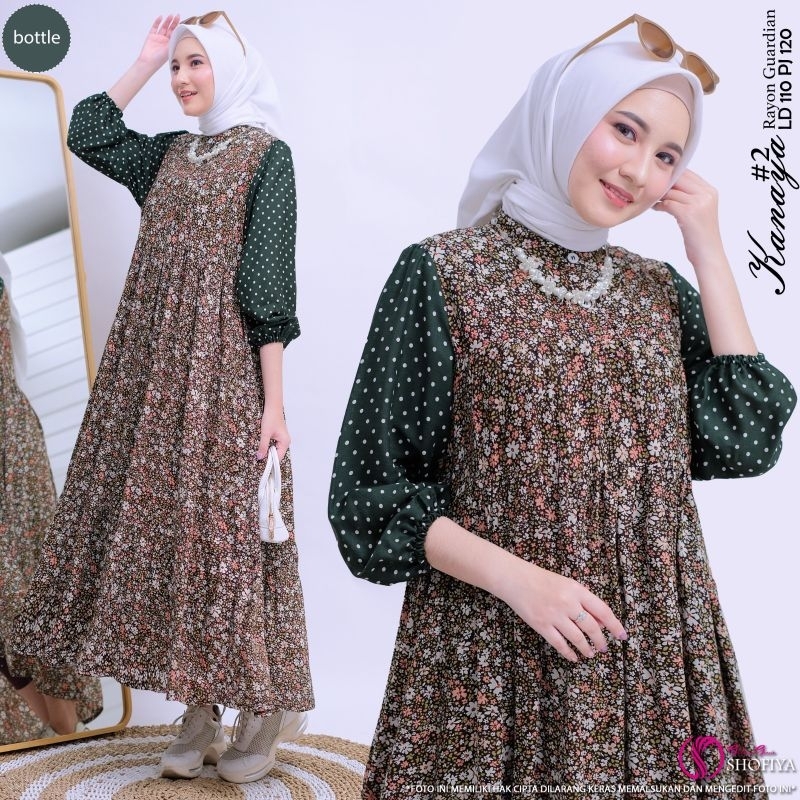 [READY] SHANUM • KANAYA GAMIS DRESS MIDI FASHION MUSLIM BY SHOFIYA