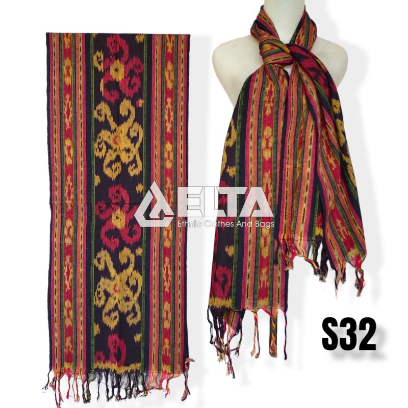 Syal tenun etnik / Syal pendaki indonesia / Souvernir Syal tenun travelling