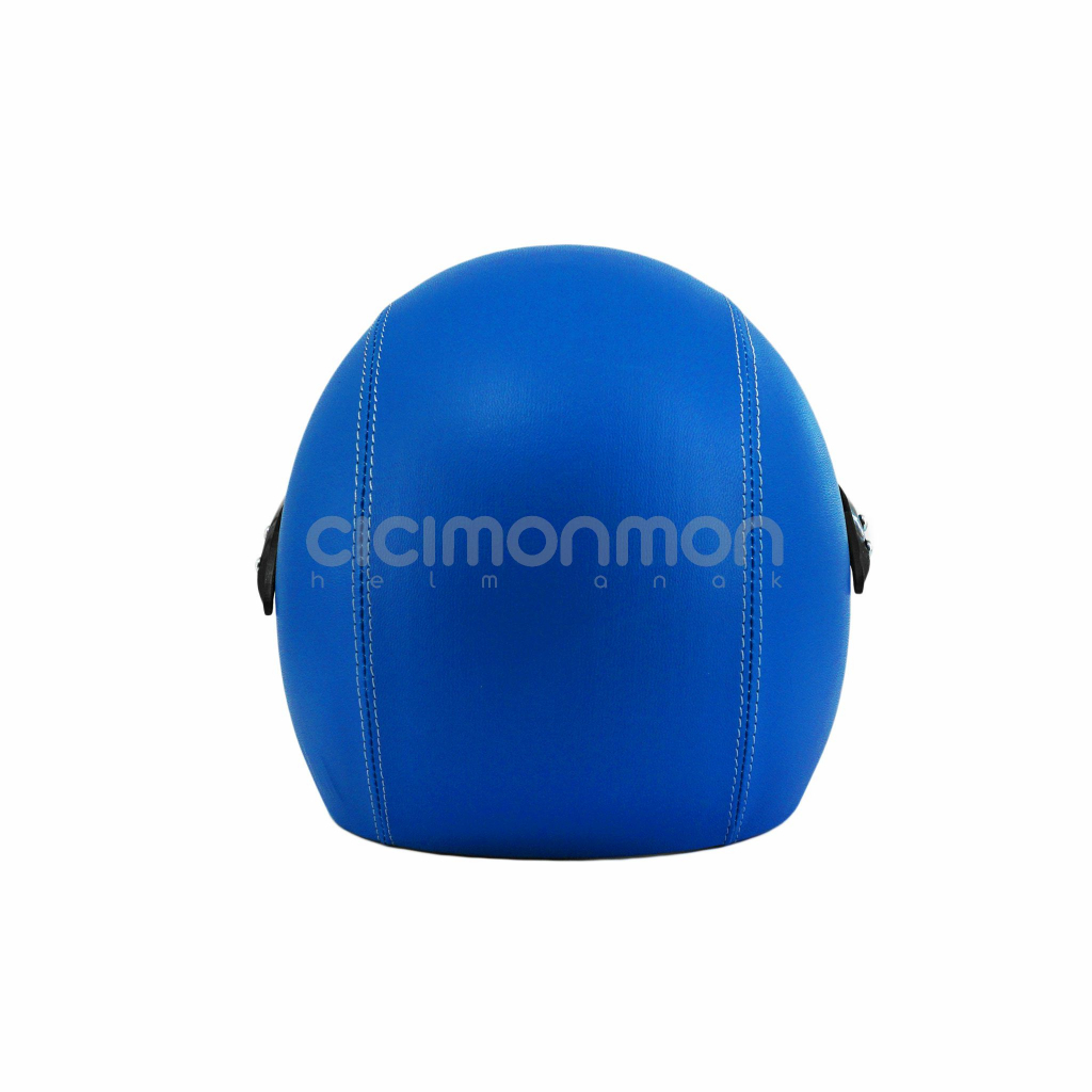 Helm Kulit Standart halfface Anak Usia 3-7th Warna Biru