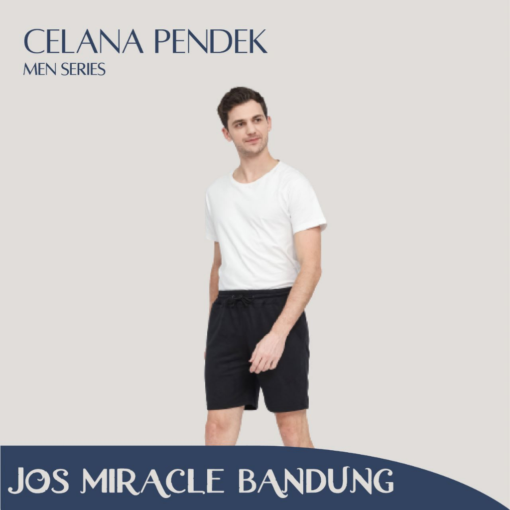 Pria - Celana Pendek Hitam - Adidas - Jos Miracle Bandung - Miracle - JMB
