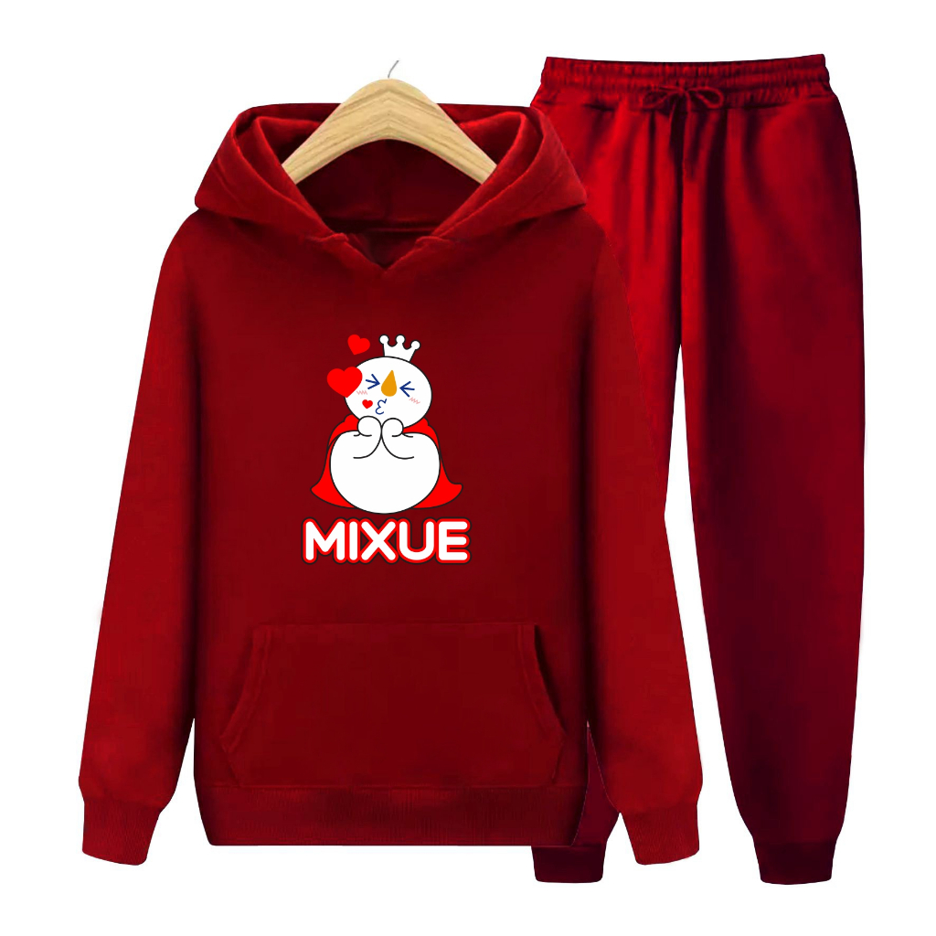 FenishaStore MIXUE ICE CREAM Sweater Atasan dan Setelan Anak Usia 4-14Thn