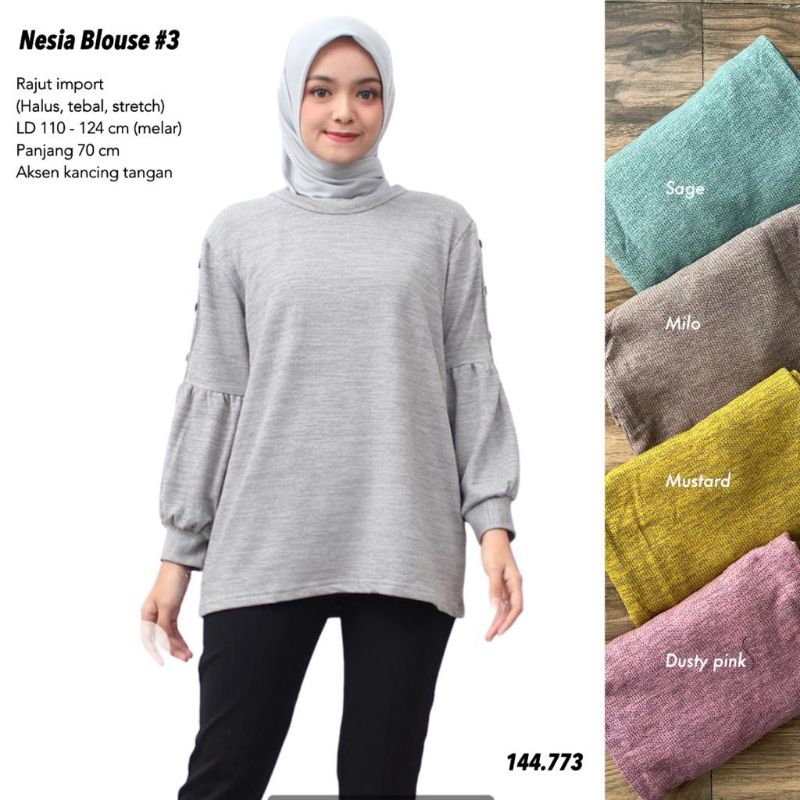 Blouse Knit - Nesia Blouse //JF514