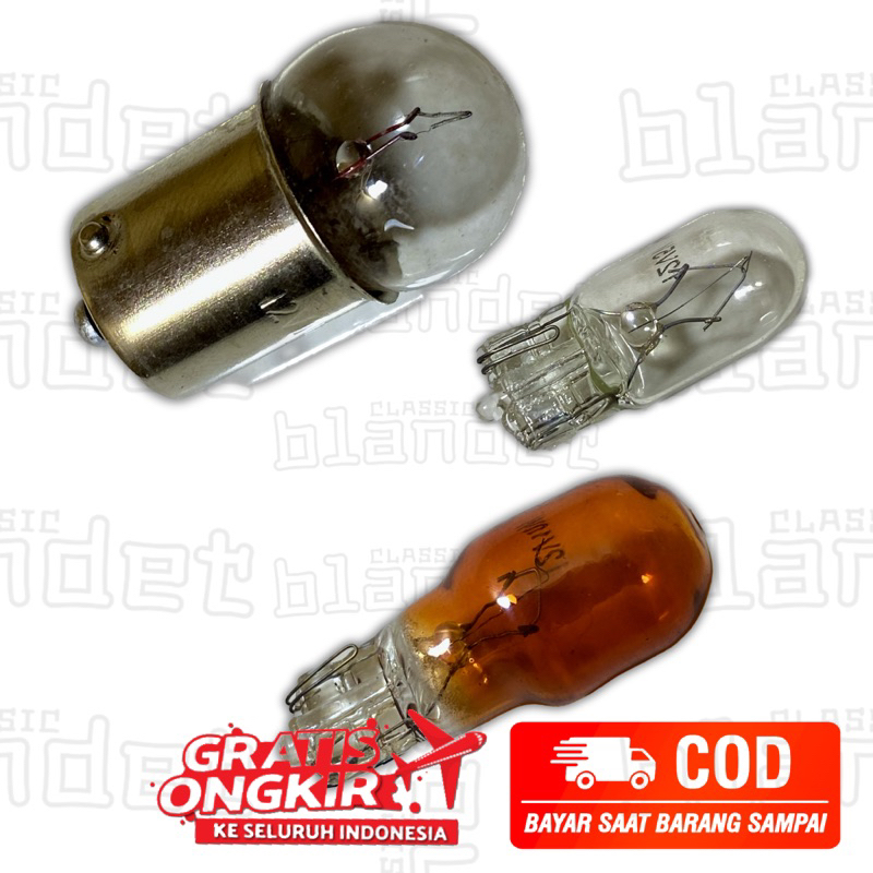 ⛔️BLANDET⛔️ Dop Lampu Bohlamp Bohlam Sein Kota GL Grand Supra Beat Vario Mio Jupiter Tiger UNIVERSAL