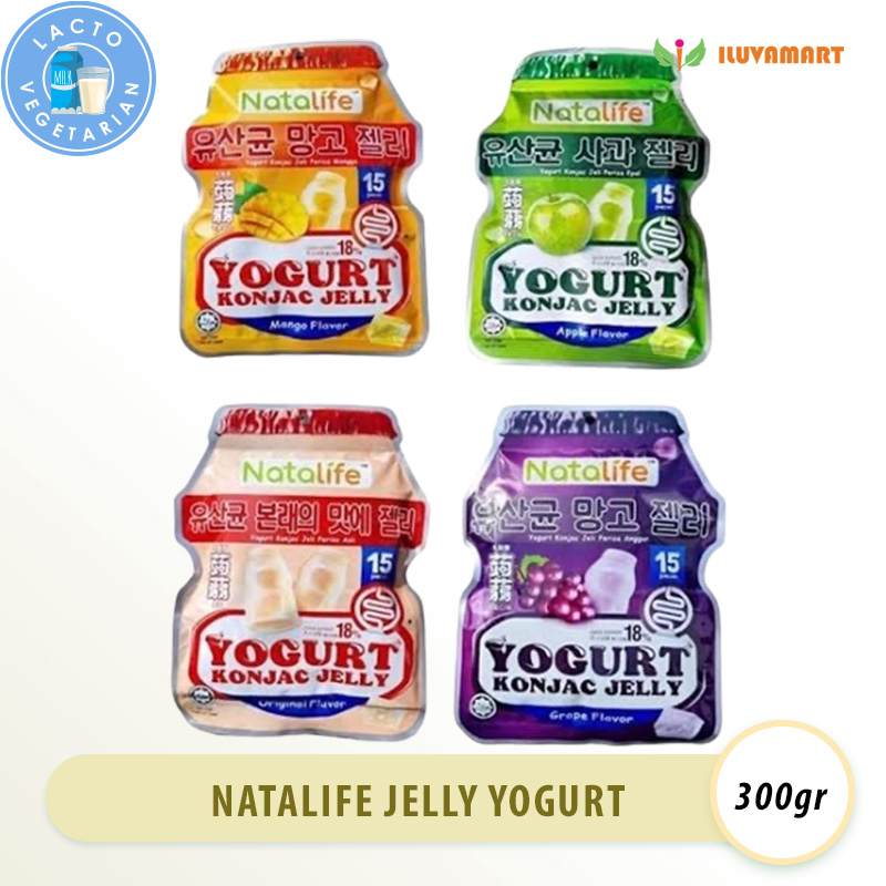 

Natalife Yogurt Konjac Jelly 300g isi 15pc Jeli Yoghurt Perisa Buah