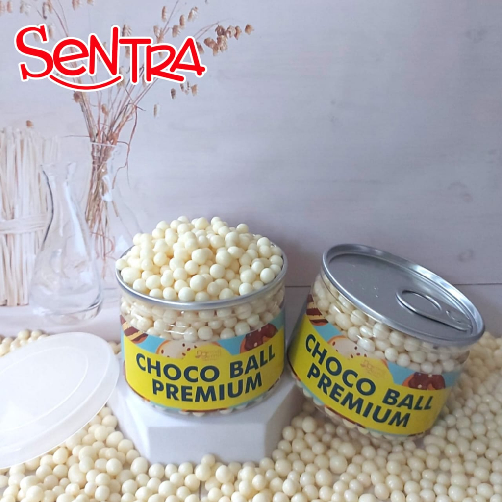 

Sprinkle Bola Choco Ball Premium Warna White Kemasan PET CAN