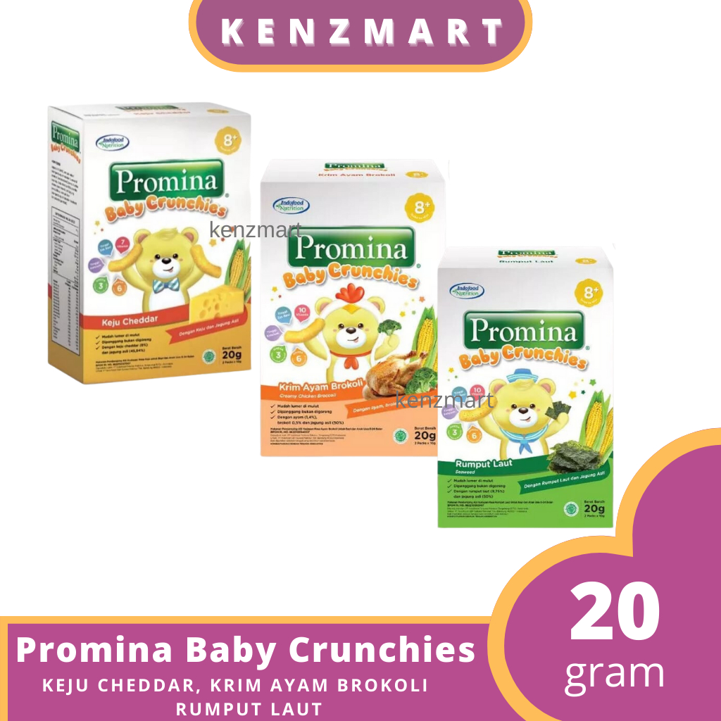 ( TERMURAH ) PROMINA BABY CRUNCHIES  20 Gr - CEMILAN BAYI 8+