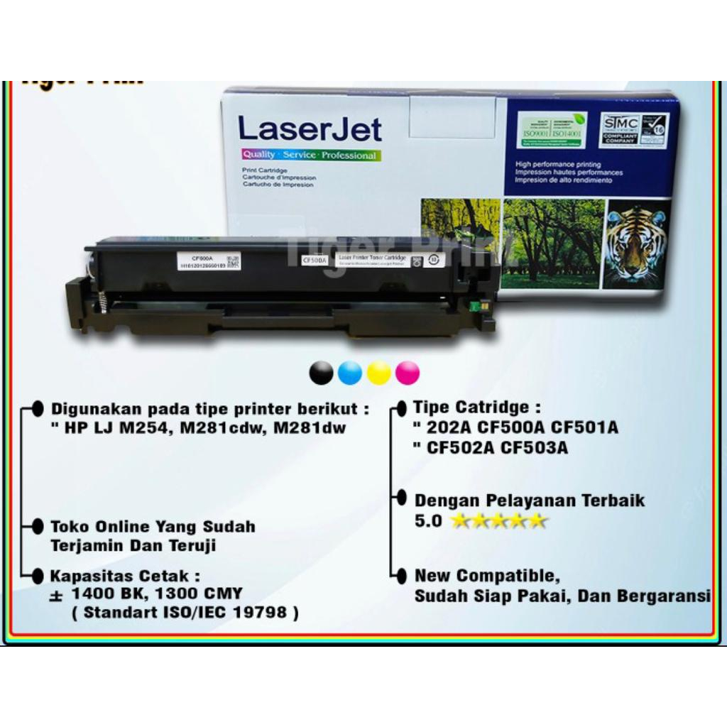 Toner Compatible CF500A CF501A CF502A CF503A For HP 202A