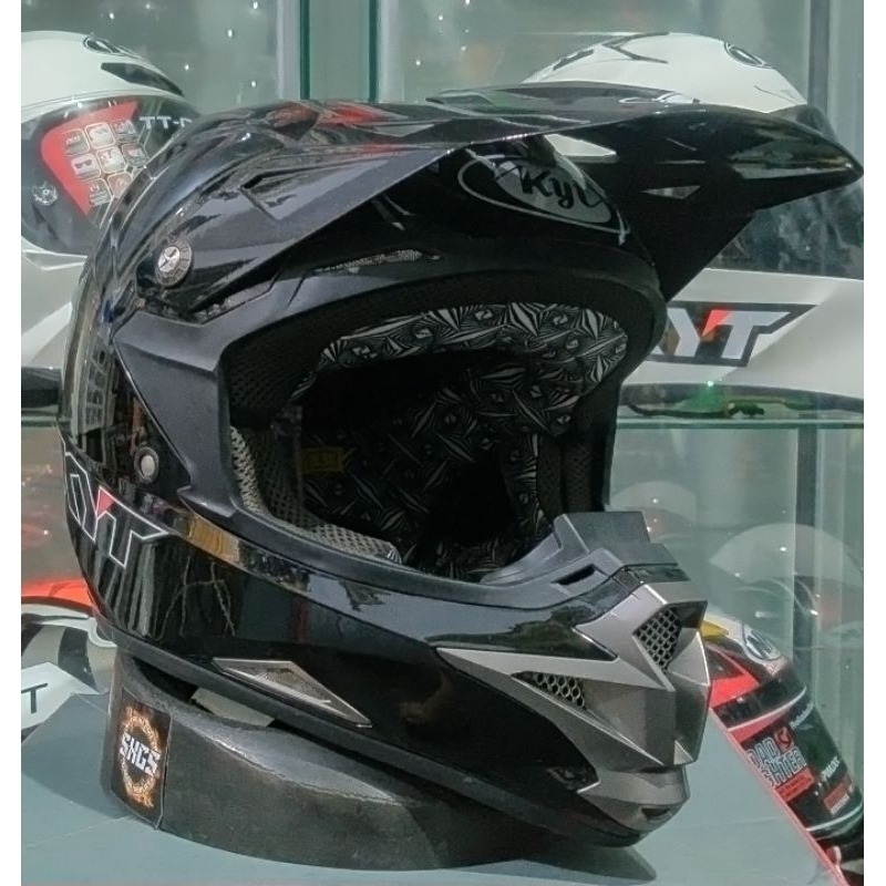 kyt cross over black glossy original kyt