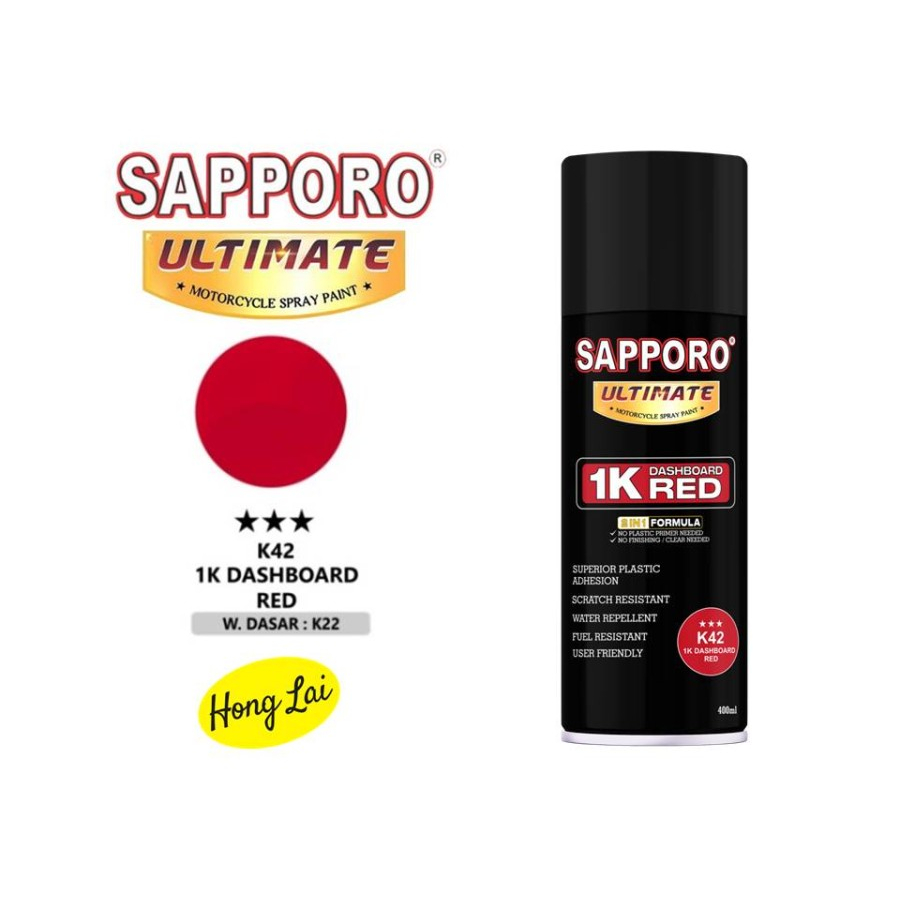 Sapporo Ultimate K42 1K Dashboard Red cat semprot 400ml