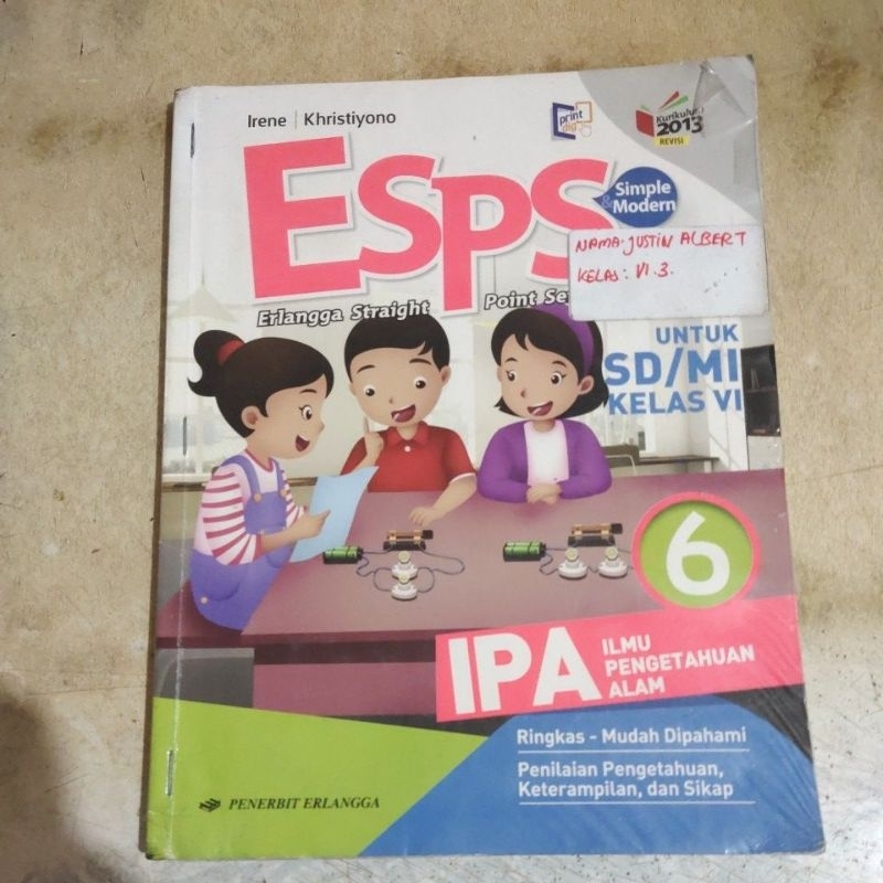 buku esps IPA kelas 6