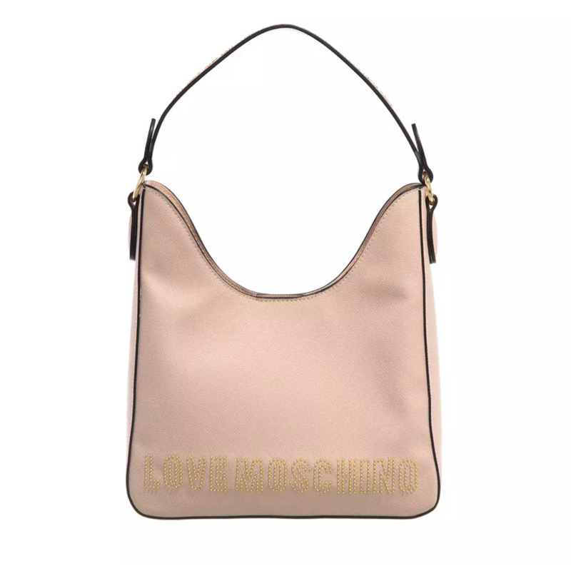 SALE TAS LOVE MOSCHINO LITTLE STUDS NUDE HOBO BAG  ORIGINAL AUTHENTIC