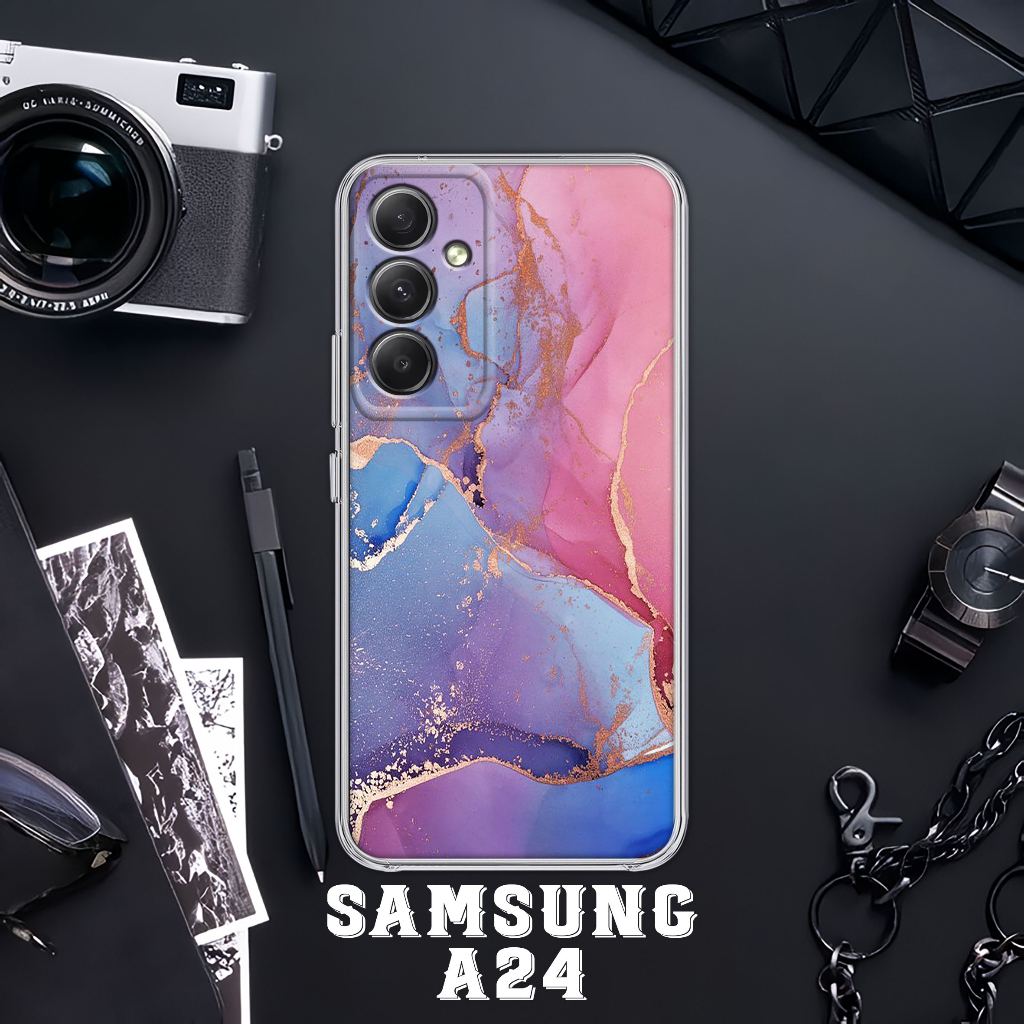 Case Samsung A24 4G 2023 [MARBLE COLOR] Casing Samsung A24 NFC TERBARU - Case Hp Samsung A24 - Case 