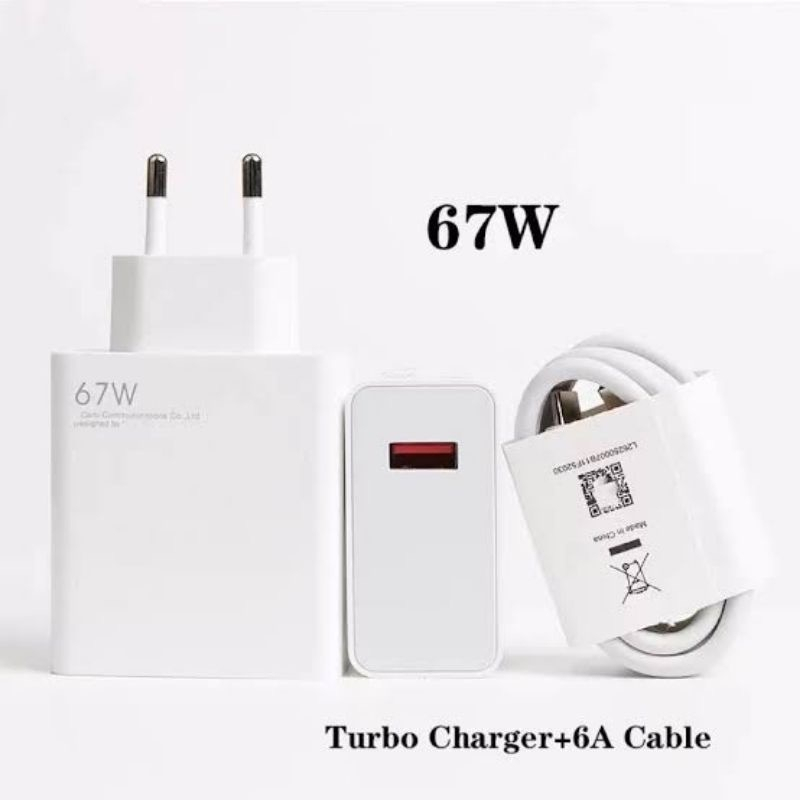 Travel Charger Xiaomi 67W Type C Turbo Charging Fast Original Ol