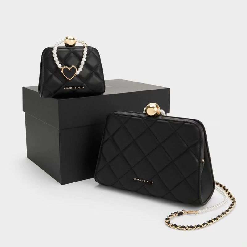 10.10 SALE | CK Gift Set: Mini Quilted Chain Bag INCLUDE BOX