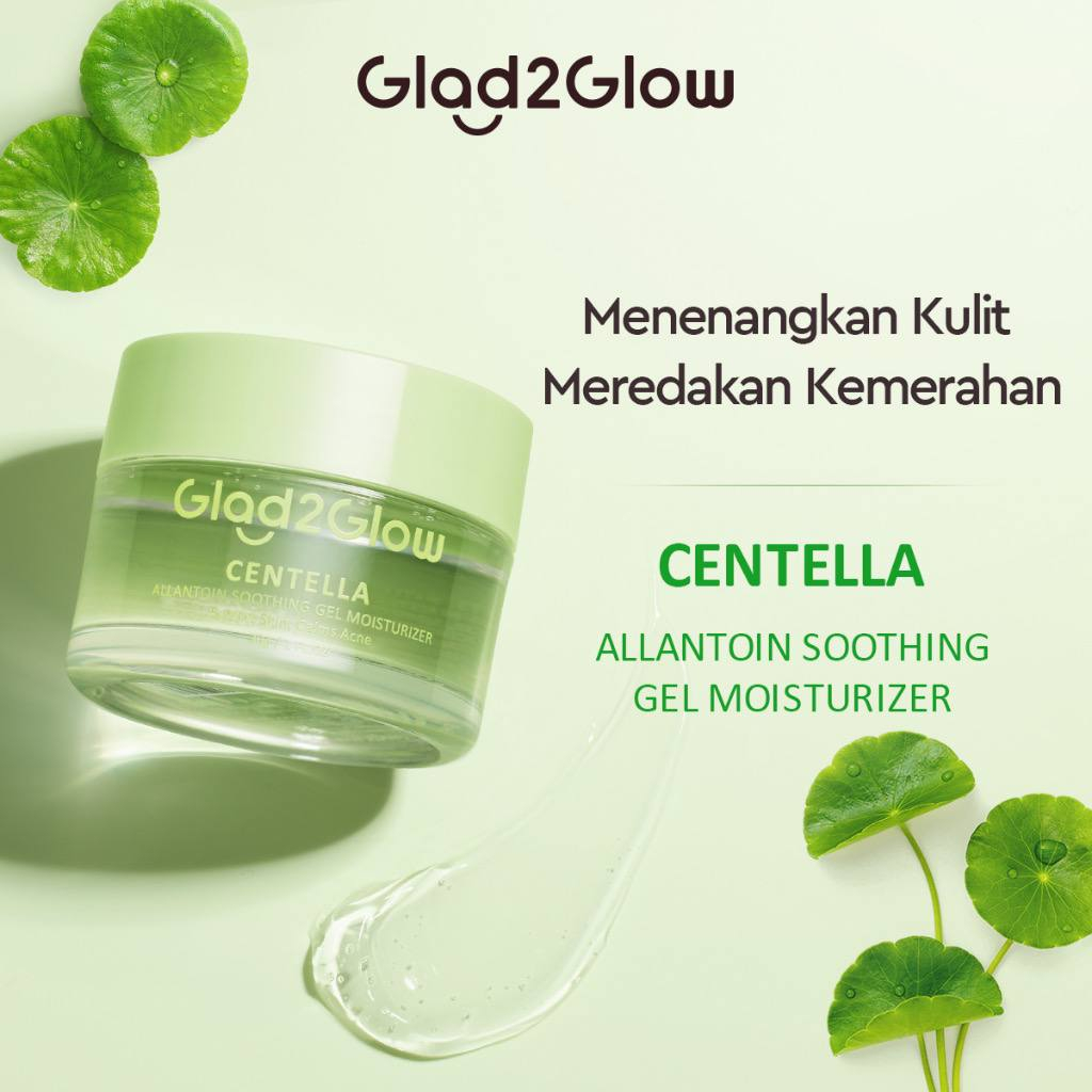 [BPOM] GLAD2GLOW 5% BLUEBERRY MOISTURIZER | CENTELLA SOOTHING MOISTURIZER GEL