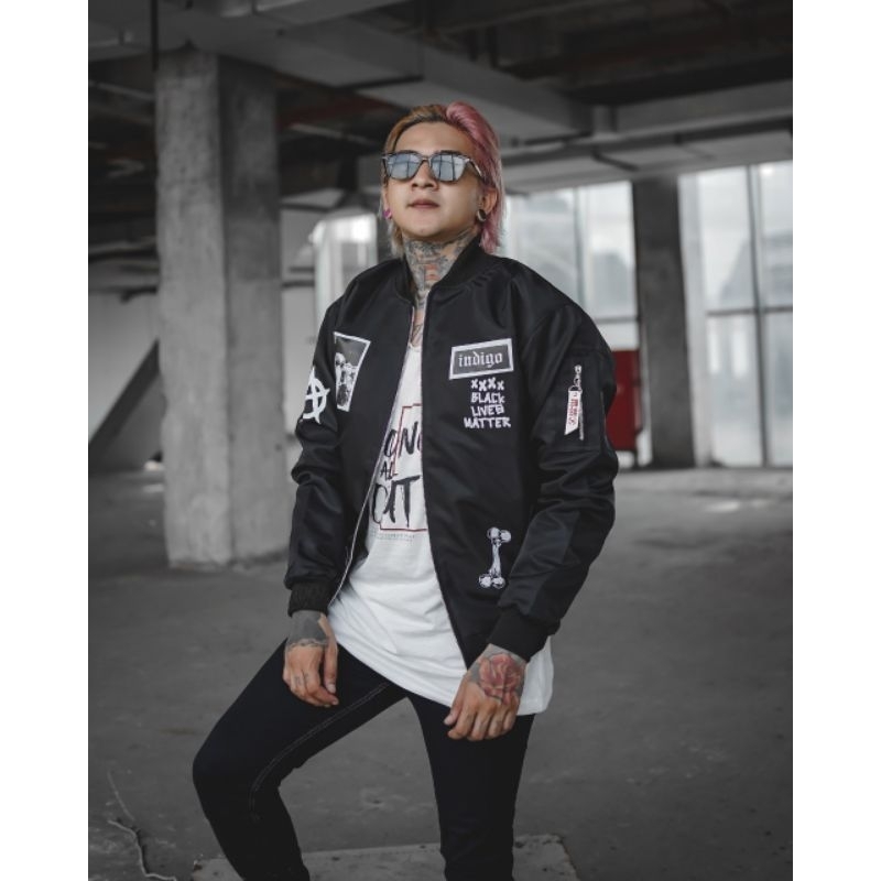 KMO Jaket Bomber Pria Terbaru / Jaket Parasut Pria Bomber