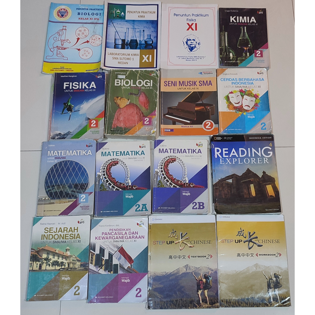 Buku Bekas SMA 2 Sutomo kelas 11 XI IPA MIA Buddha