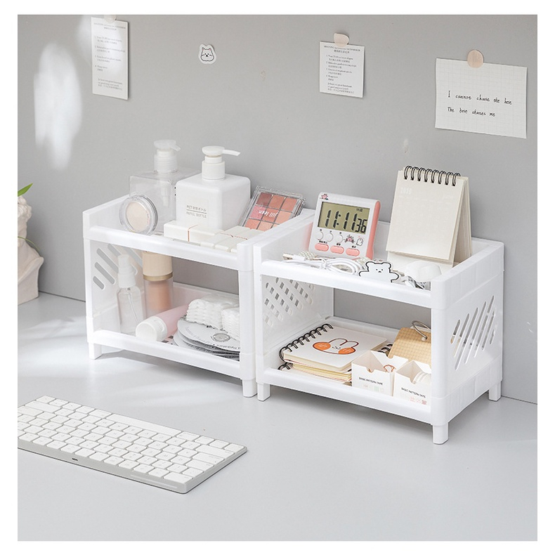 [FS] Rak Meja Serbaguna Portable Minimalis Aesthetic / Rak Stationery Kosmetik Mini Multifungsi Desk