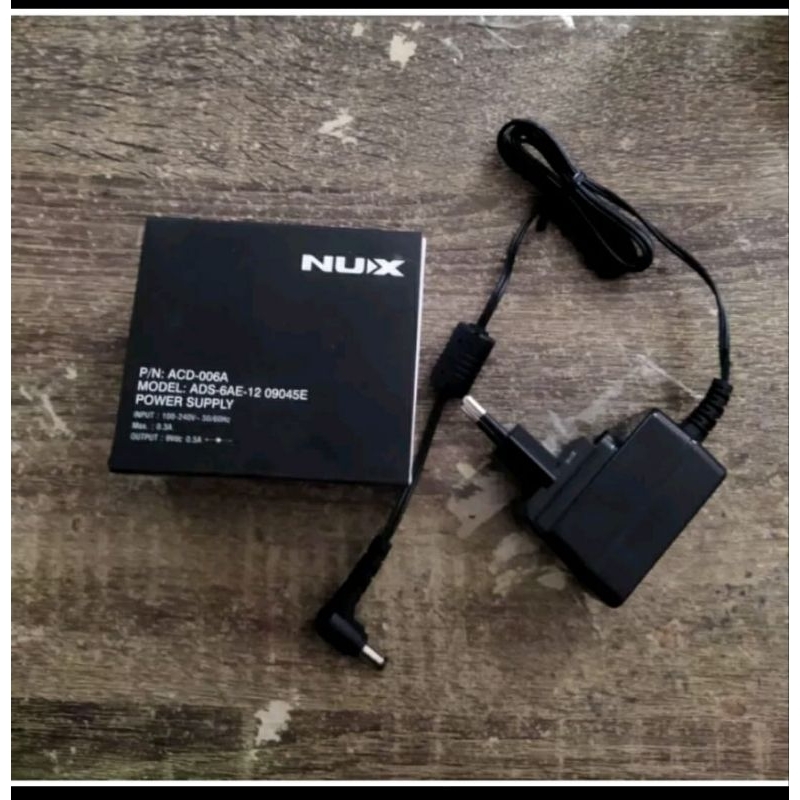 adaptor untuk effect gitar , drum dan piano nux acd006a original