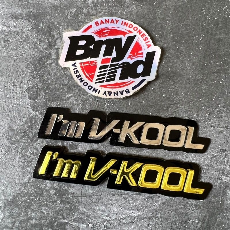 Emblem Im VKOOL Emblem I'm V-KOOL Emboss