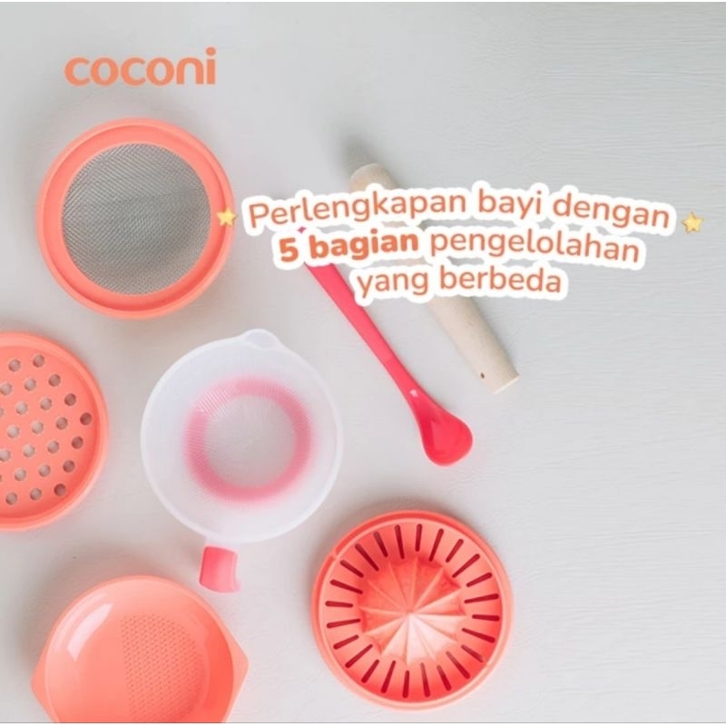 COCONI Baby Food Maker Bowl Set | Alat Pembuat MPASI Bayi Anak